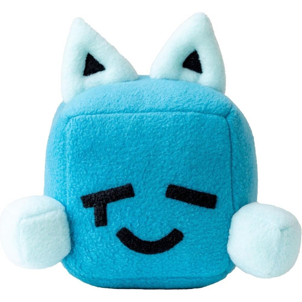 Big Blue Cube Plush Toy Inspired by Just Shapes & Beats 7.8” Soft Square Tear
